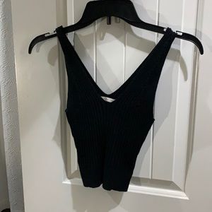 Cropped sweater tank